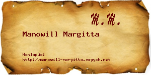 Manowill Margitta névjegykártya